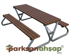 Piknik Masası (Metal Ayaklı) 195(L)x180(W)x75(H)-70541