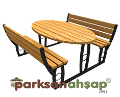 Piknik Masası  (Metal Ayaklı) 145(L)x185(W)x80(H)-70555