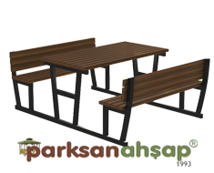 Piknik Masası  (Metal Ayaklı) 195(L)x190(W)x80(H)-70553