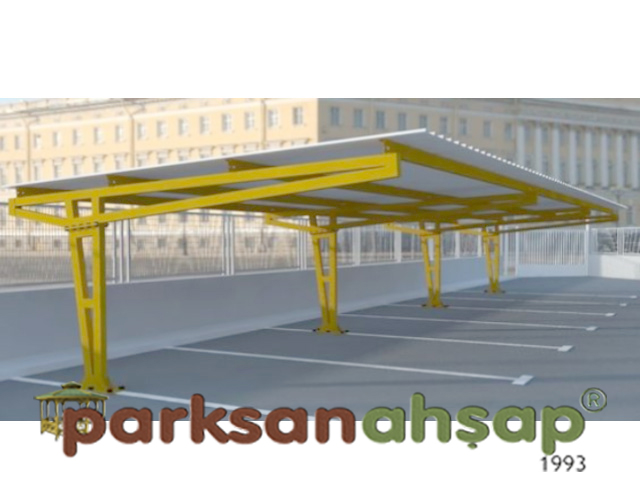 71015 Parksan Ahşap – Araba Otoparkı Sundurma (Metal)