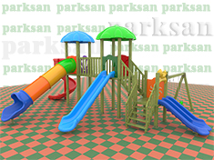 Ahşap Çocuk Oyun Parkı  (Klasik Seri) - 51611