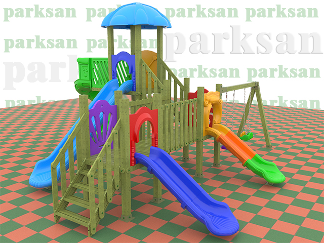 Ahşap Çocuk Oyun Parkı  (Klasik Seri) - 51610